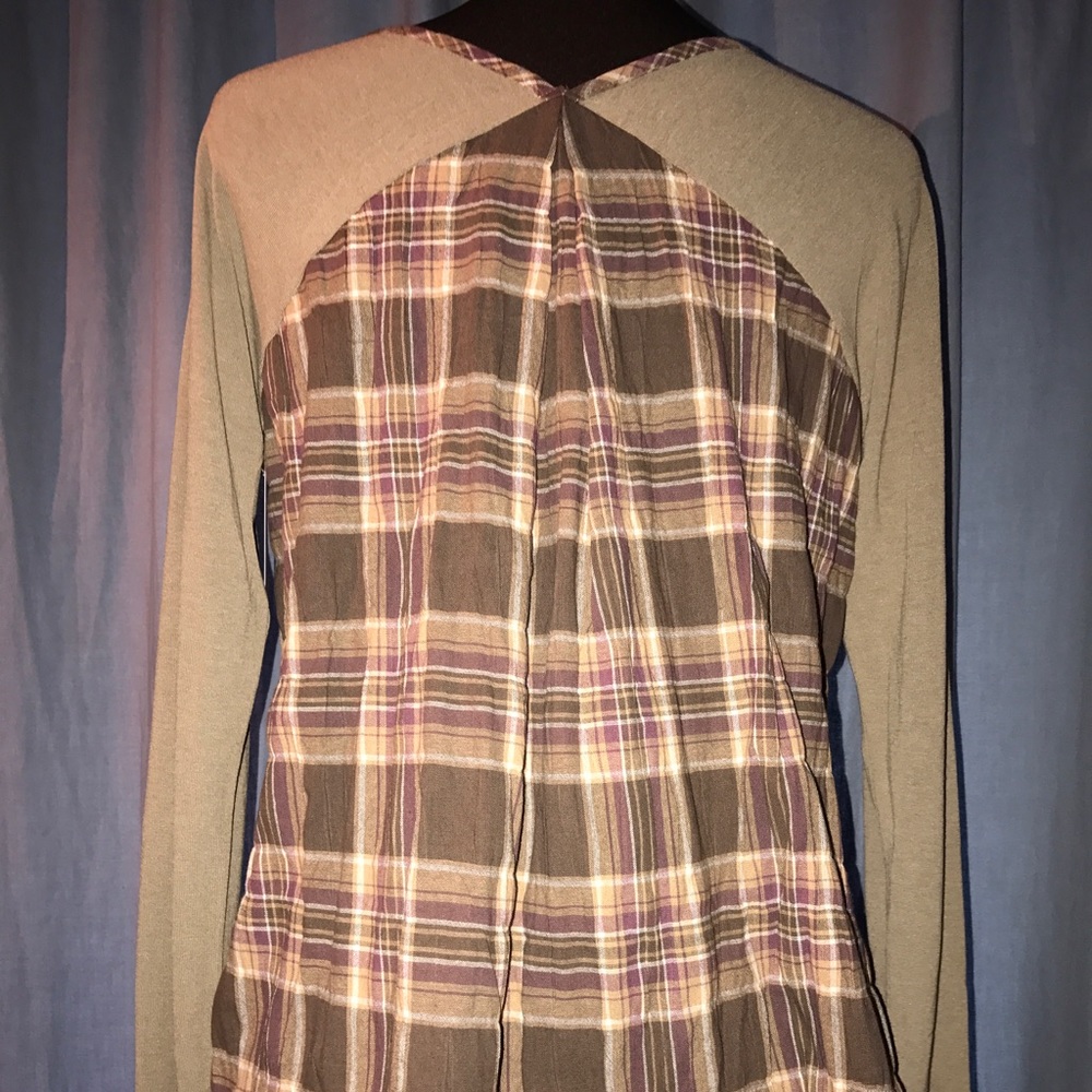 Mocha and Plaid Tunic